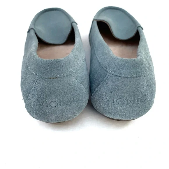 Vionic Debbie Light Blue Suede Loafer Slip On Shoes 9 - Picture 8 of 8